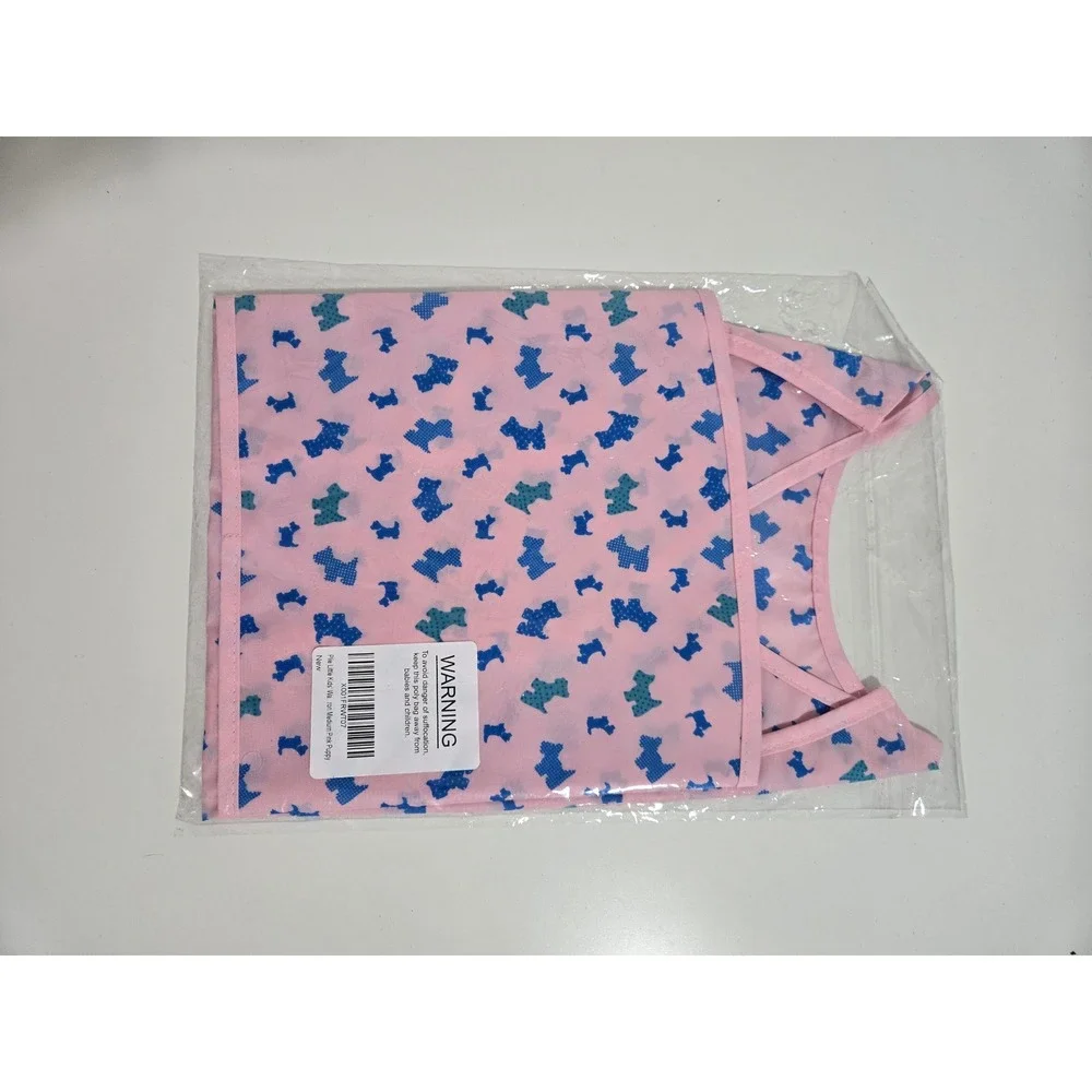 Plie Little Kids Waterproof Art Smock in Pink Puppy‎ - Size Medium (3-4 Years)